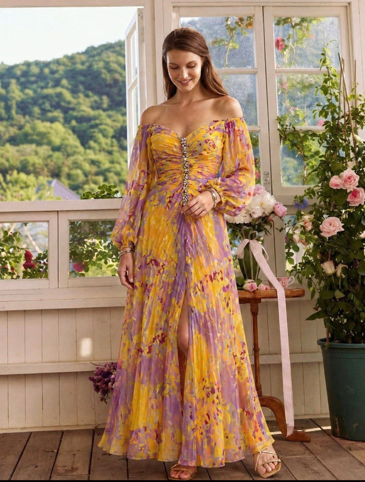 Stella & Grace™ | Elegant V-Neck Dress
