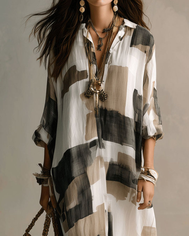 Beatrice | Long Painted Shirt