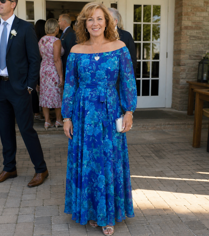 Stella & Grace™ | Off-Shoulder Floral Maxi Dress