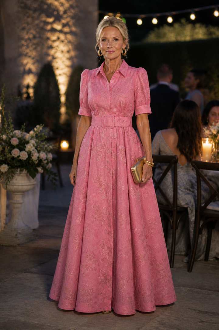 Stella & Grace™ | Floral Maxi Dress with Belt