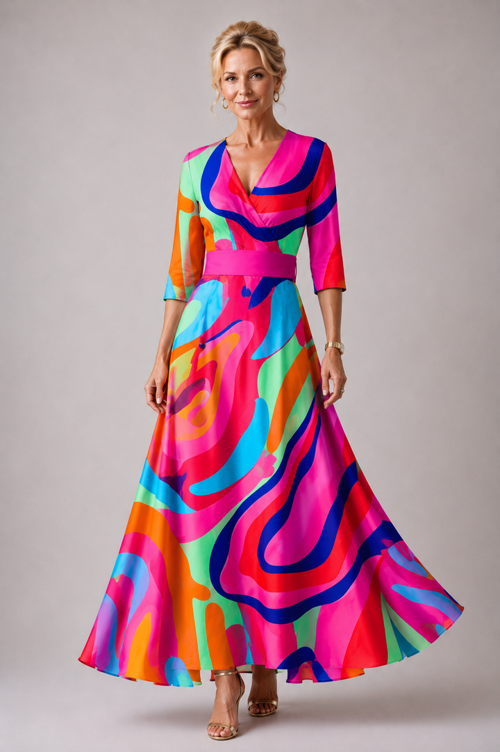 Stella & Grace™ | V-Neck Everyday Comfortable Dress