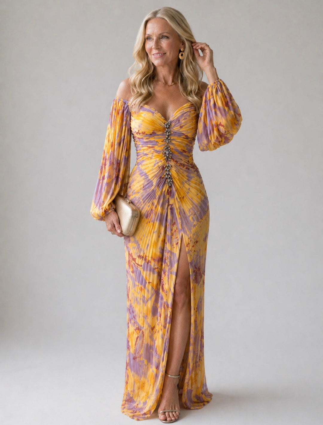 Stella & Grace™ | Elegant V-Neck Dress