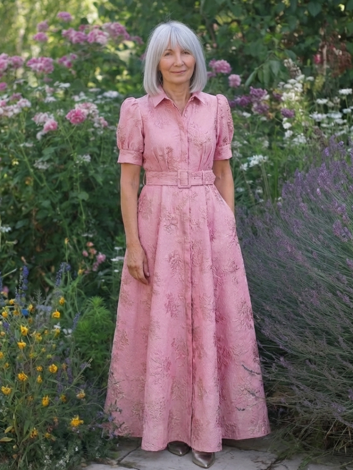 Stella & Grace™ | Floral Maxi Dress with Belt