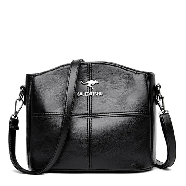 Elegant Embroidered Leather Tote & Crossbody Bag for Women