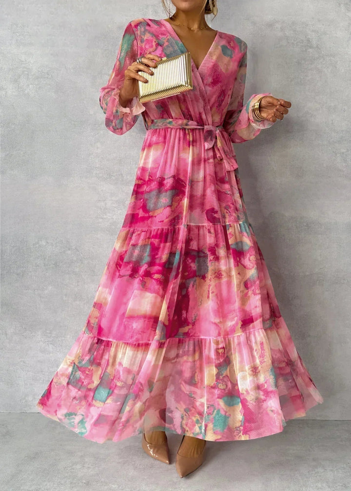 Stella & Grace™ | Floral Print Wrap Dress