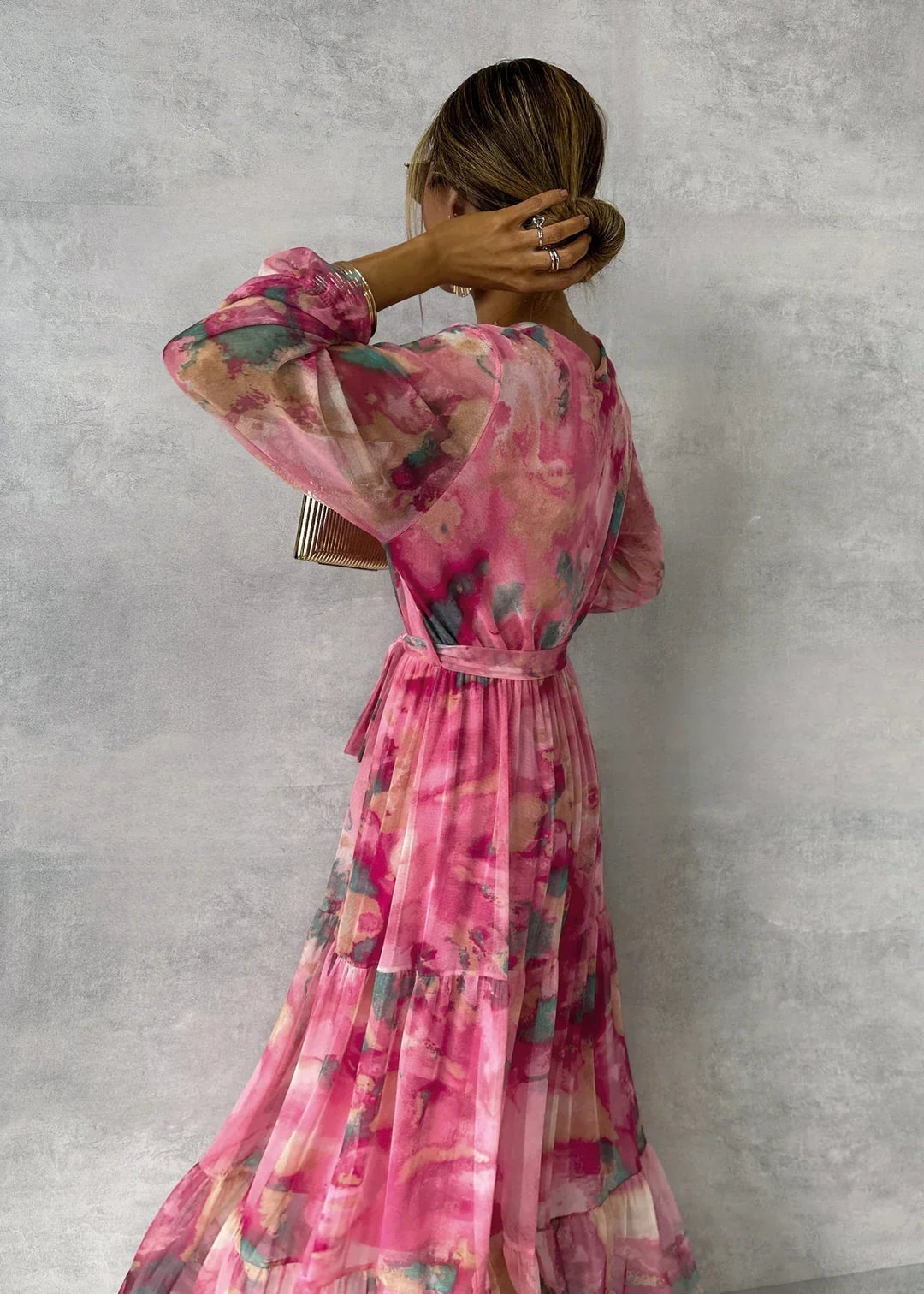 Stella & Grace™ | Floral Print Wrap Dress