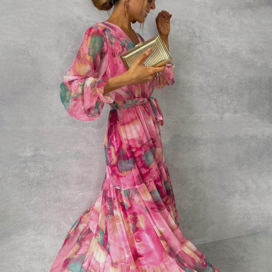 Stella & Grace™ | Floral Print Wrap Dress