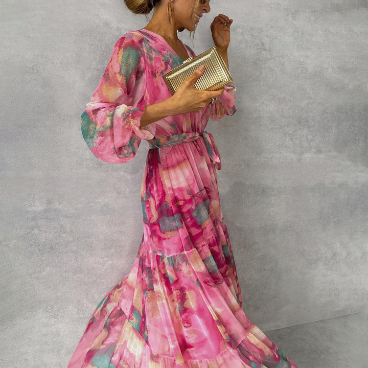 Stella & Grace™ | Floral Print Wrap Dress
