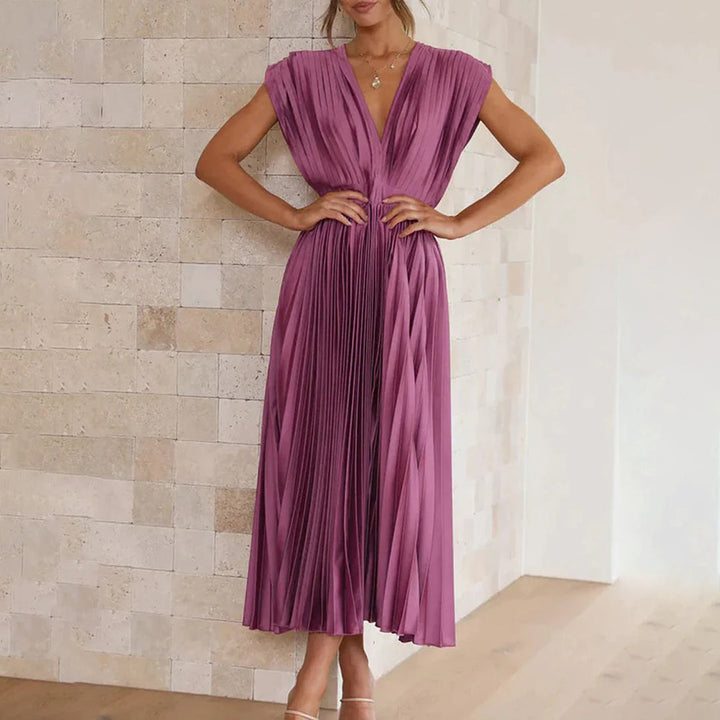 Stella & Grace™ | Timeless Pleated Midi Dress