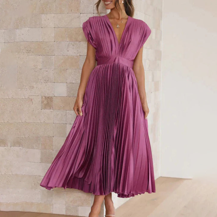Stella & Grace™ | Timeless Pleated Midi Dress