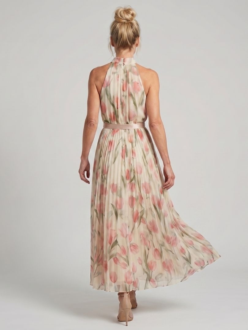 Stella & Grace™ | Floral Halterneck Midi Dress