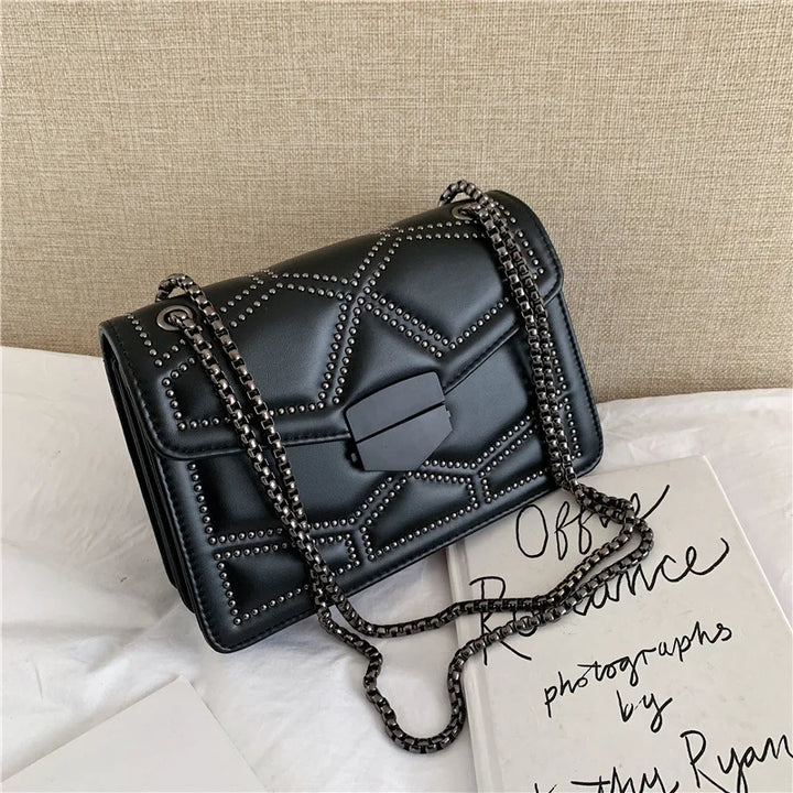 Elegant Shoulder Bag | Trendy Faux Leather