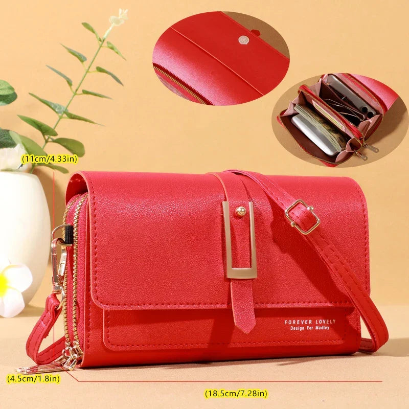 Elegant Crossbody Bag for Women | Trendy Phone & Card Holder