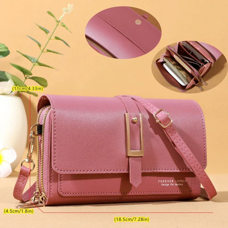 Elegant Crossbody Bag for Women | Trendy Phone & Card Holder