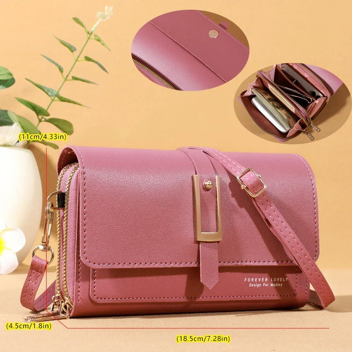 Elegant Crossbody Bag for Women | Trendy Phone & Card Holder