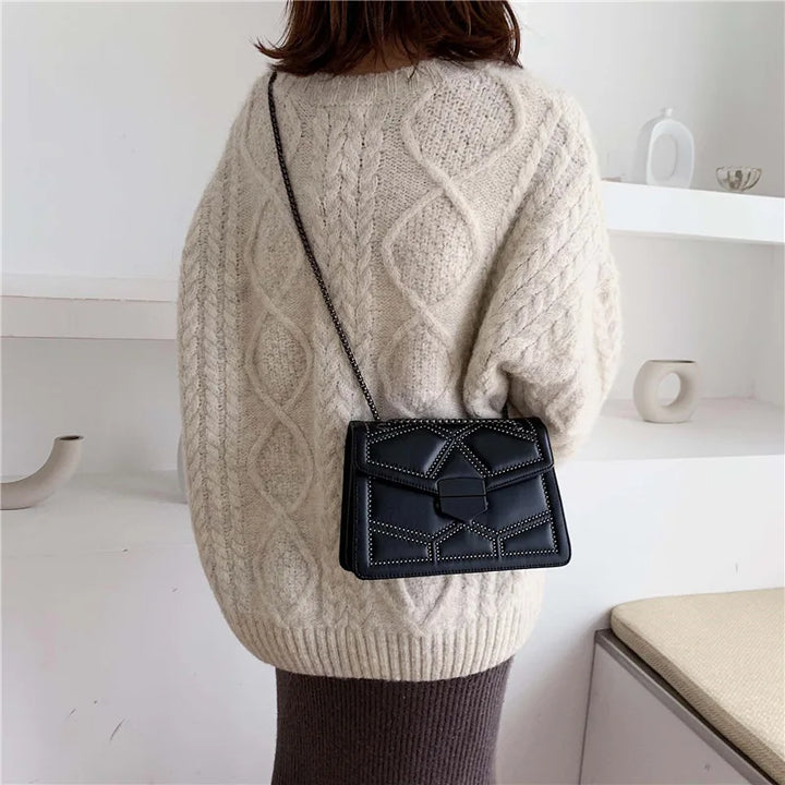 Elegant Shoulder Bag | Trendy Faux Leather