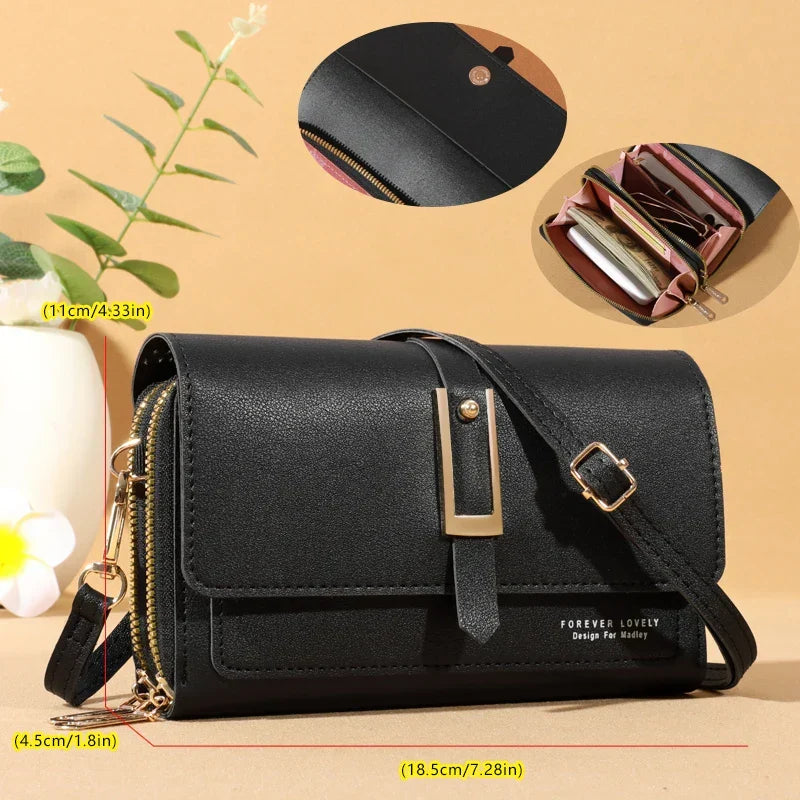 Elegant Crossbody Bag for Women | Trendy Phone & Card Holder