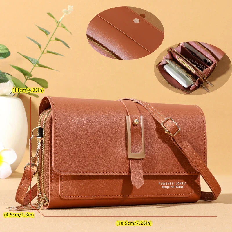 Elegant Crossbody Bag for Women | Trendy Phone & Card Holder