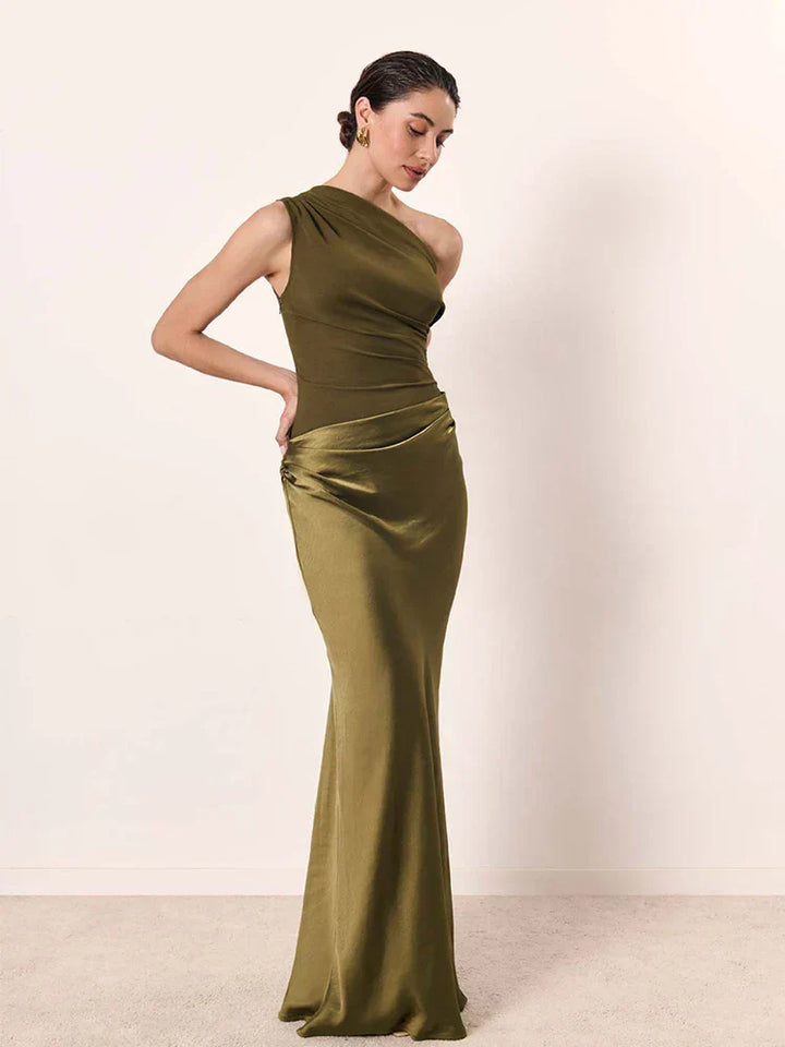Stella & Grace™ | Maxi Dress with Satin Tail