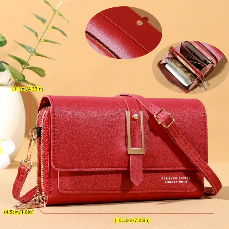 Elegant Crossbody Bag for Women | Trendy Phone & Card Holder