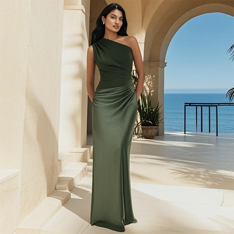Stella & Grace™ | Maxi Dress with Satin Tail