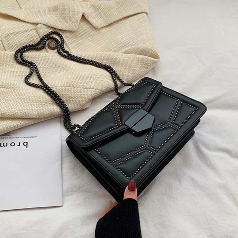 Elegant Shoulder Bag | Trendy Faux Leather