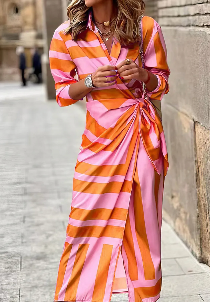 Stella & Grace™ | Printed Wrap Dress