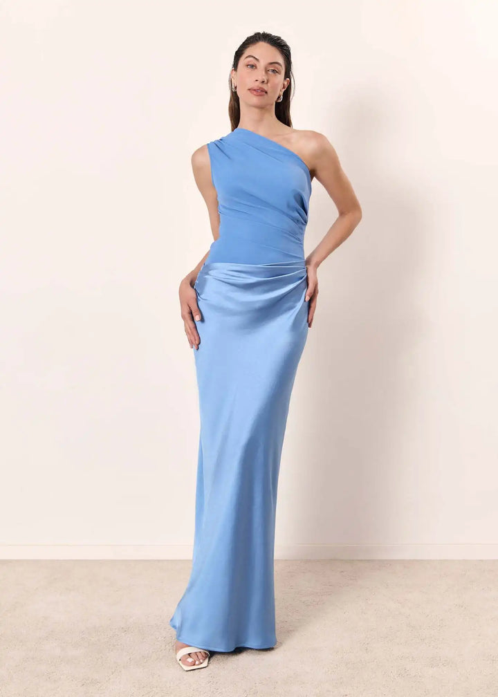 Stella & Grace™ | Maxi Dress with Satin Tail