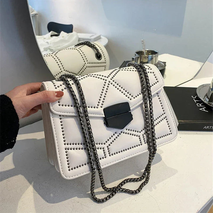 Elegant Shoulder Bag | Trendy Faux Leather