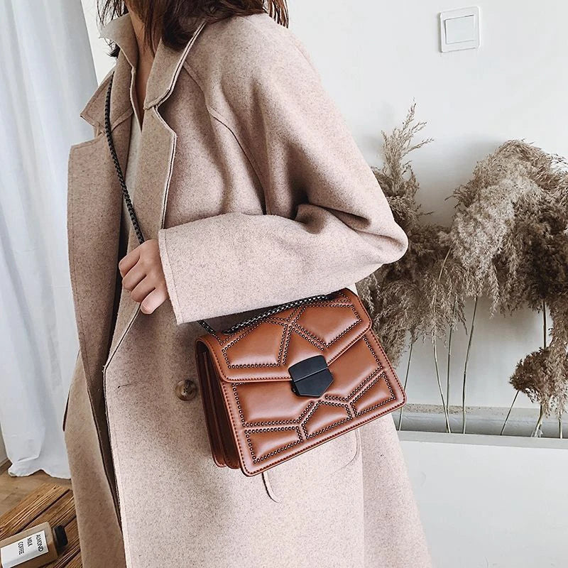 Elegant Shoulder Bag | Trendy Faux Leather