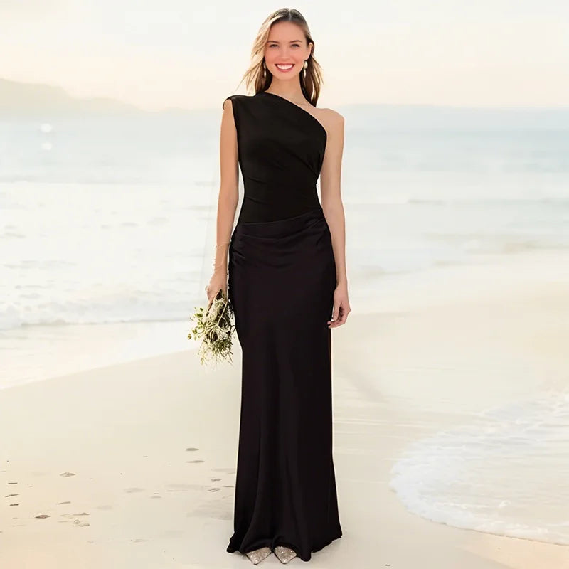 Stella & Grace™ | Maxi Dress with Satin Tail