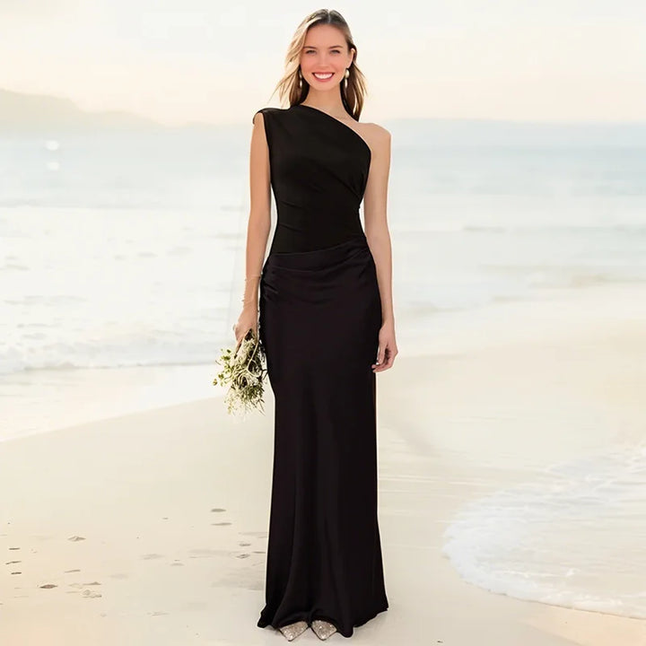 Stella & Grace™ | Maxi Dress with Satin Tail