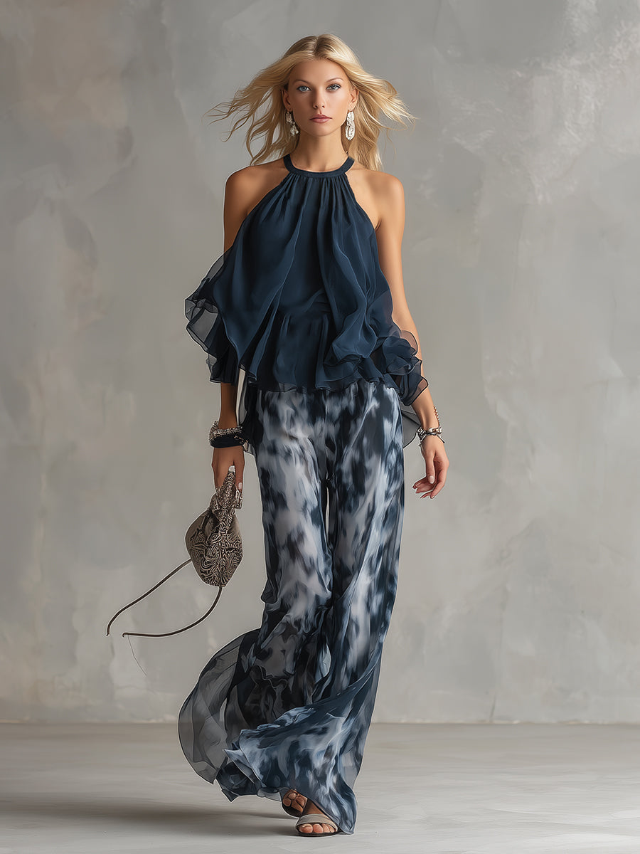 Eleonora | Elegant Set with Ruffle Top