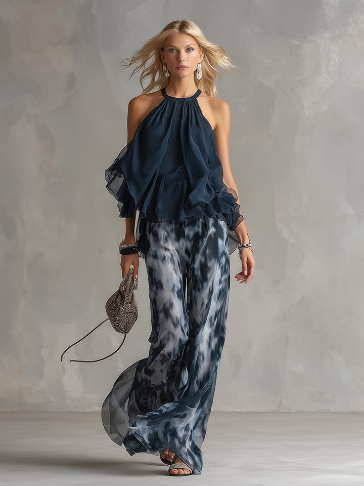 Eleonora | Elegant Set with Ruffle Top