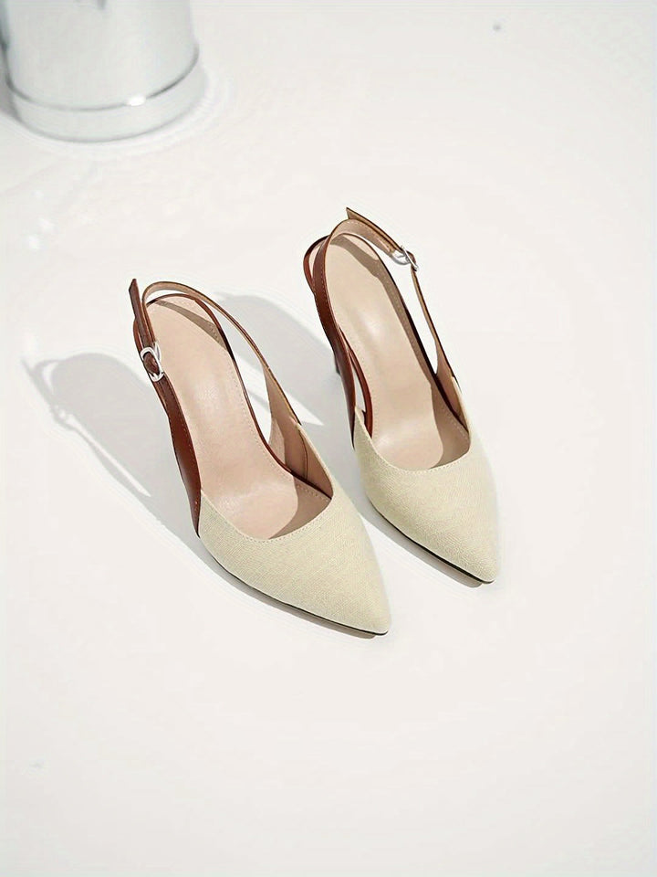 Gemini a dit Amélie™ | Contrast Slingback Heels