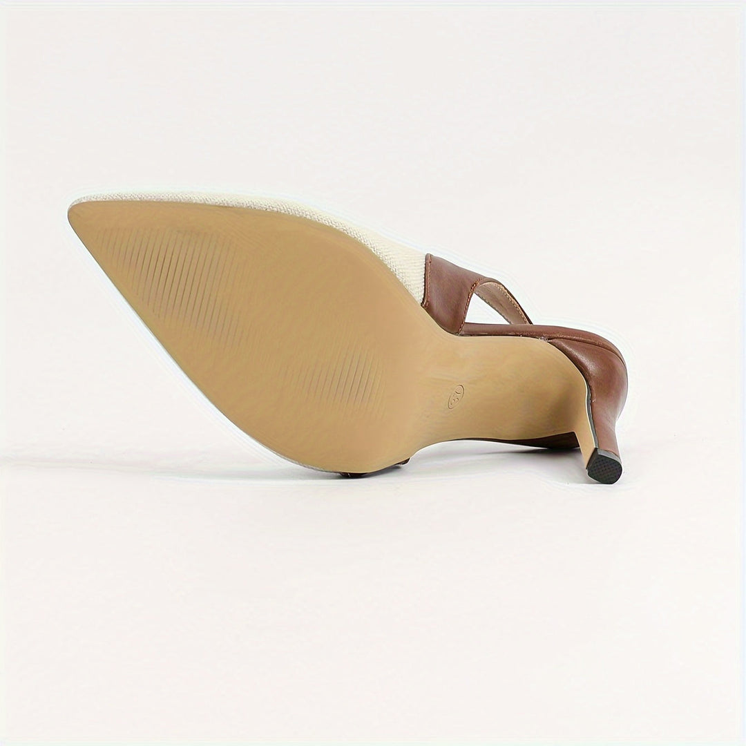 Gemini a dit Amélie™ | Contrast Slingback Heels
