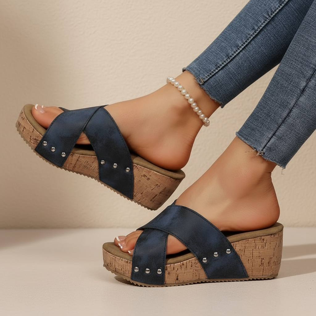 Oakley - Boho Wedge Sandals