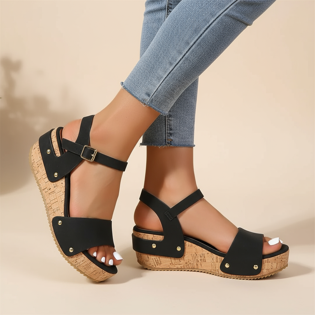 Daniela - Elegant Wedge Sandals