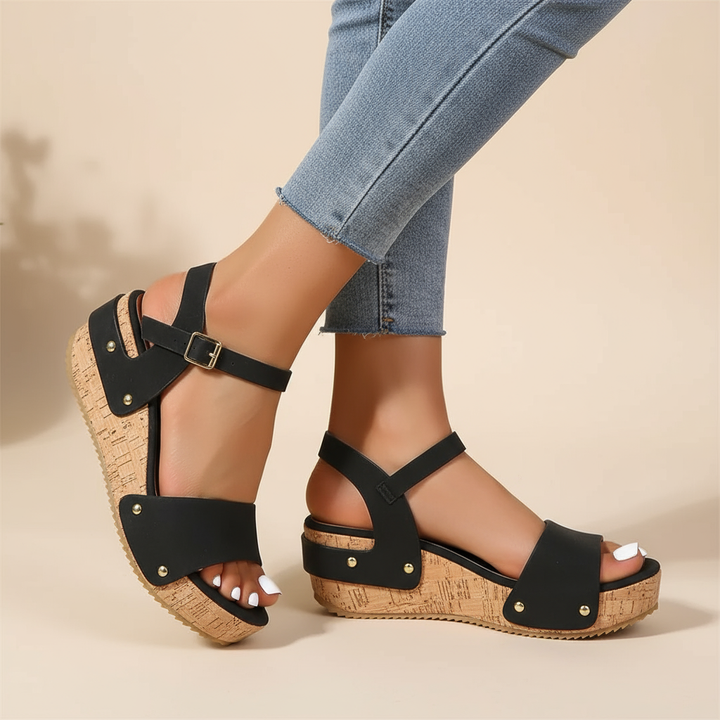 Daniela - Elegant Wedge Sandals