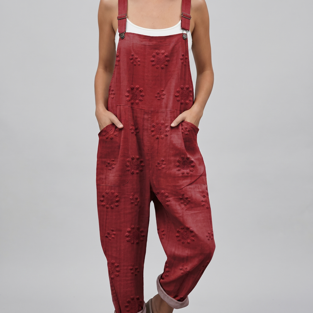 Rosso™ | Crimson Embroidery Jumpsuit