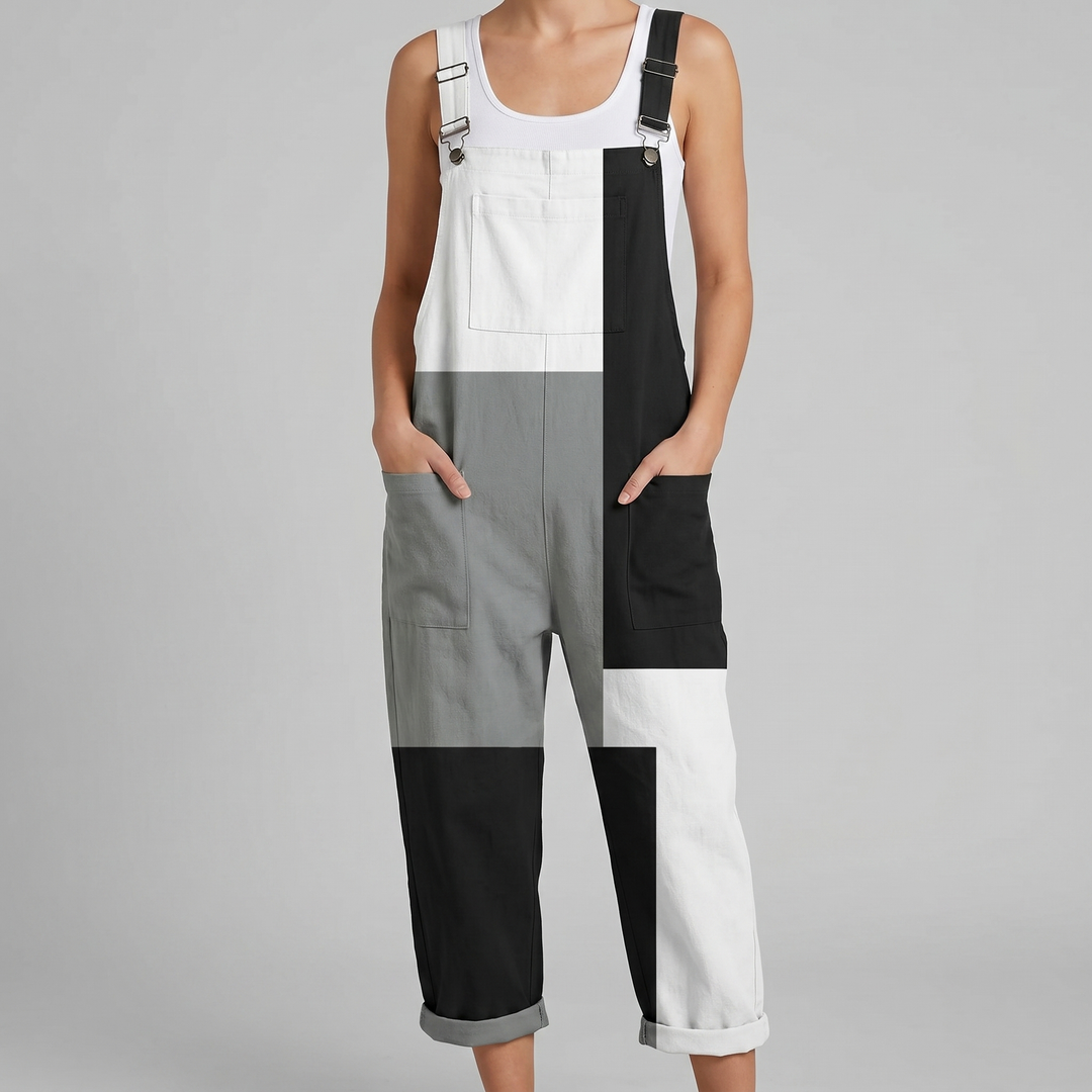 Monty™ | Monochrome Colorblock Jumpsuit