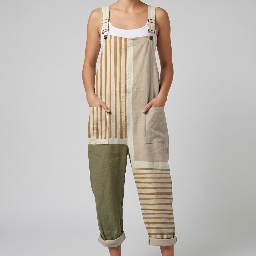 Sahara™ | Natural Stripe Jumpsuit