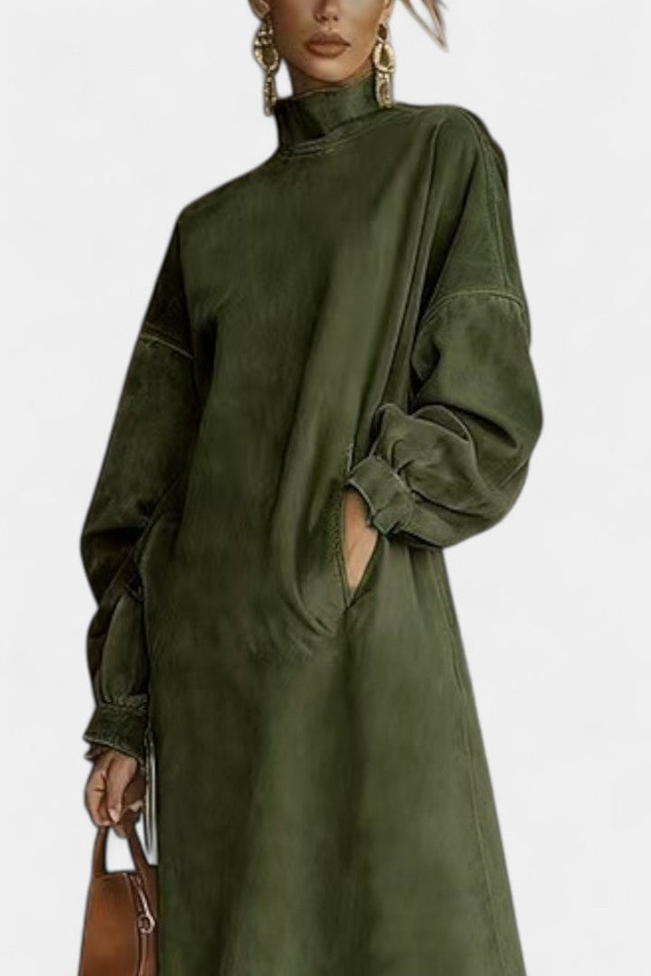 Monique™ Midi Dress with Elegant Suede Fringe