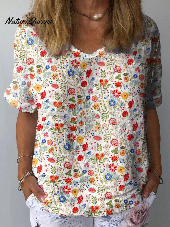 Nathalie | Watercolour Floral Shirt