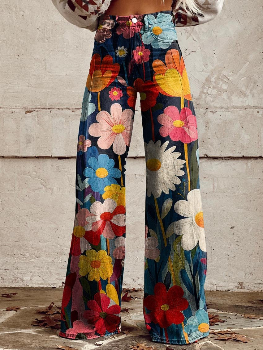 Léna - Wide Floral Pants