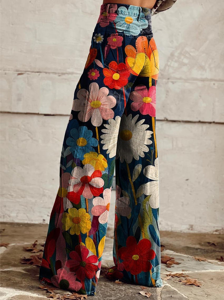 Léna - Wide Floral Pants