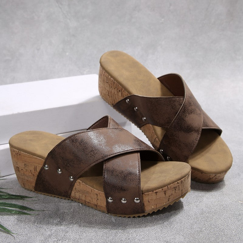 Oakley - Boho Wedge Sandals