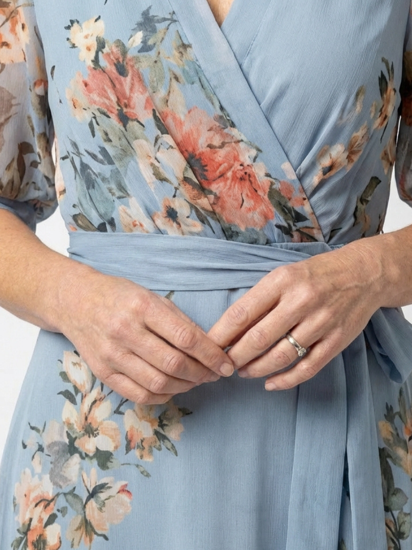 Elowen | Floral V-Neck Maxi Dress